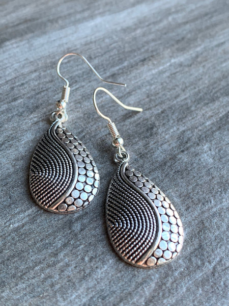 Boucles d’oreilles breloque alliage de métaux Comme un ange