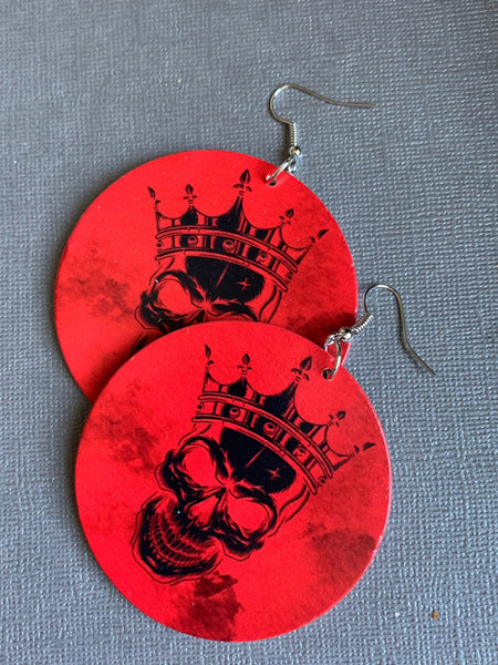 Boucles oreilles Skull tête de squelette Comme un ange