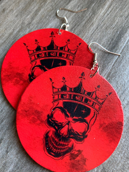 Boucles oreilles Skull tête de squelette Comme un ange