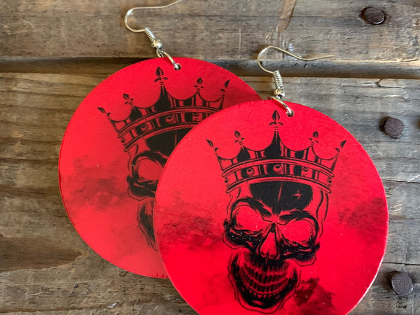 Boucles oreilles Skull tête de squelette Comme un ange