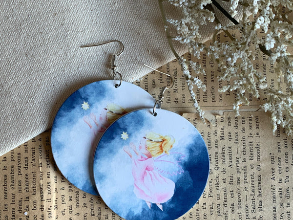Boucles oreilles petit ange protecteur Comme un ange