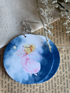 Boucles oreilles petit ange protecteur Comme un ange