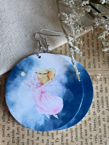 Boucles oreilles petit ange protecteur Comme un ange