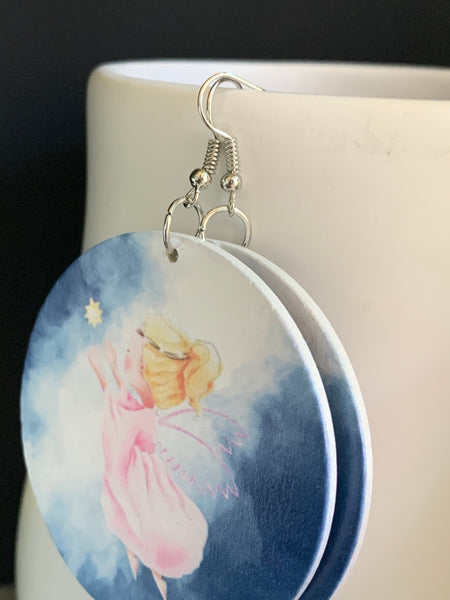 Boucles oreilles petit ange protecteur Comme un ange