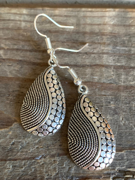 Boucles d’oreilles breloque alliage de métaux Comme un ange