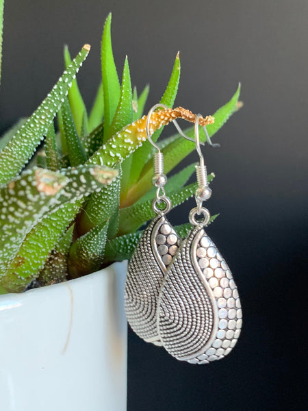 Boucles d’oreilles breloque alliage de métaux Comme un ange