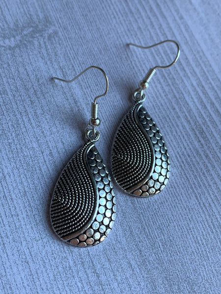 Boucles d’oreilles breloque alliage de métaux Comme un ange