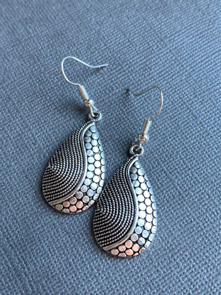Boucles d’oreilles breloque alliage de métaux Comme un ange