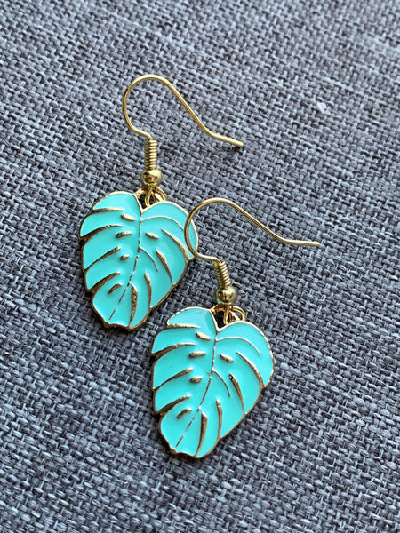 Boucles d’oreilles feuilles de palmier Comme un ange