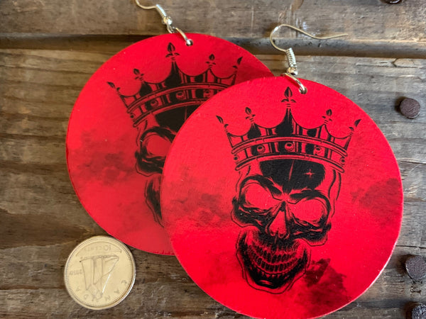 Boucles oreilles Skull tête de squelette Comme un ange