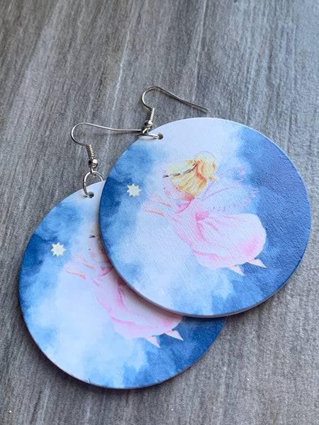 Boucles oreilles petit ange protecteur Comme un ange