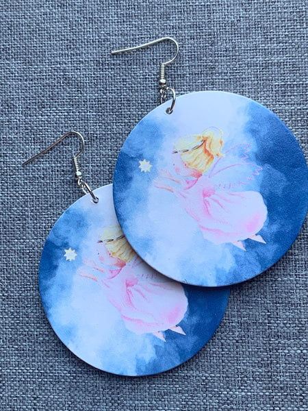 Boucles oreilles petit ange protecteur Comme un ange