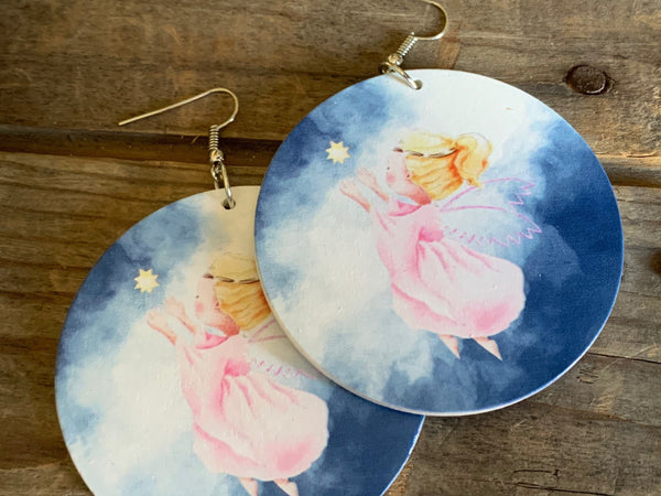 Boucles oreilles petit ange protecteur Comme un ange
