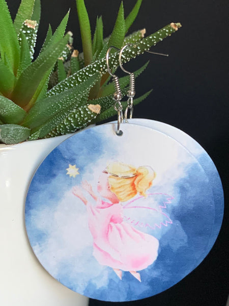 Boucles oreilles petit ange protecteur Comme un ange