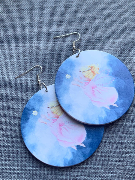 Boucles oreilles petit ange protecteur Comme un ange