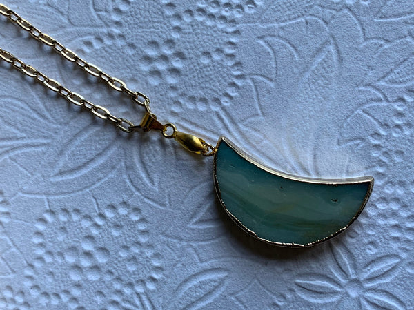 Collier lune Comme un ange