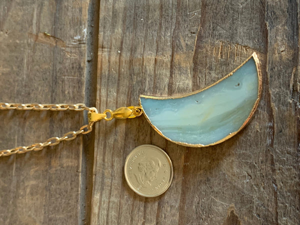 Collier lune Comme un ange