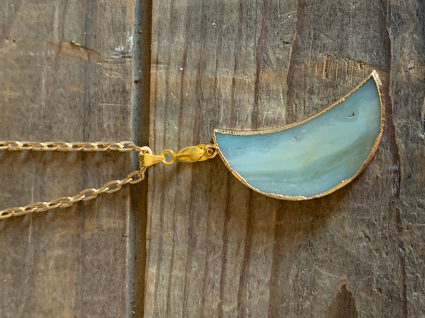 Collier lune Comme un ange