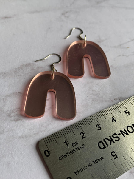Boucles oreilles chance rose Comme un ange