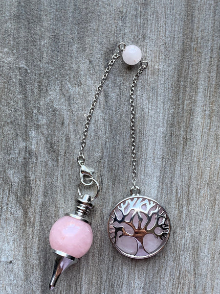 Pendule pierre quartz  pendulum mystique énergie positive reiki breloque capteur de rêve Comme un ange