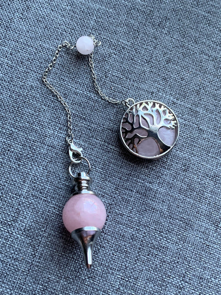 Pendule pierre quartz  pendulum mystique énergie positive reiki breloque capteur de rêve Comme un ange