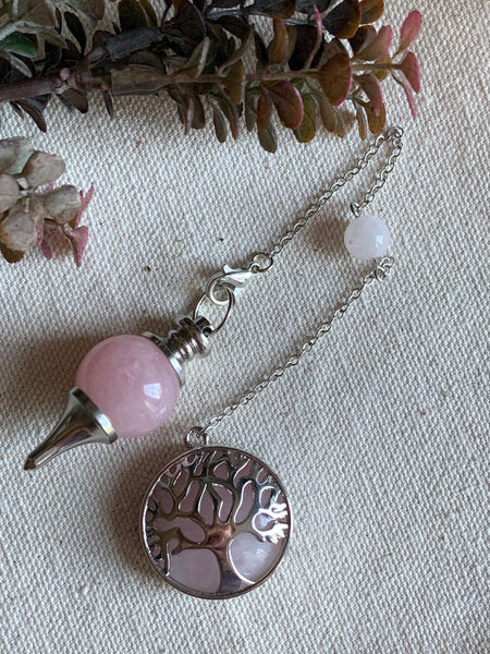 Pendule pierre quartz  pendulum mystique énergie positive reiki breloque capteur de rêve Comme un ange