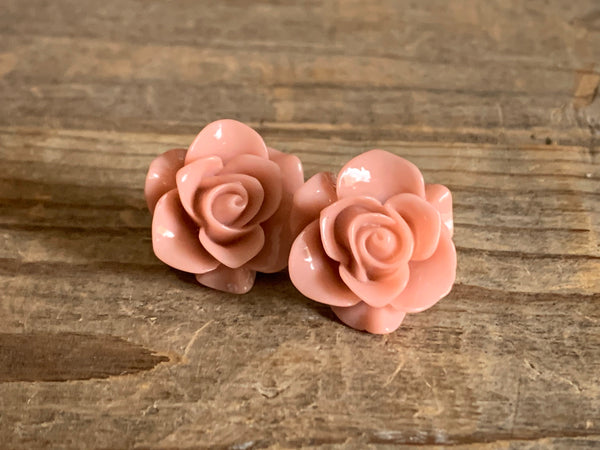 Boucles oreilles rose rose