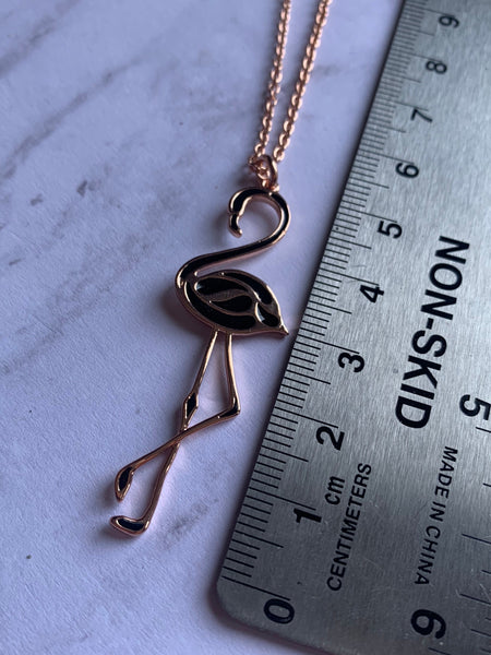 Collier flamant rose Comme un ange