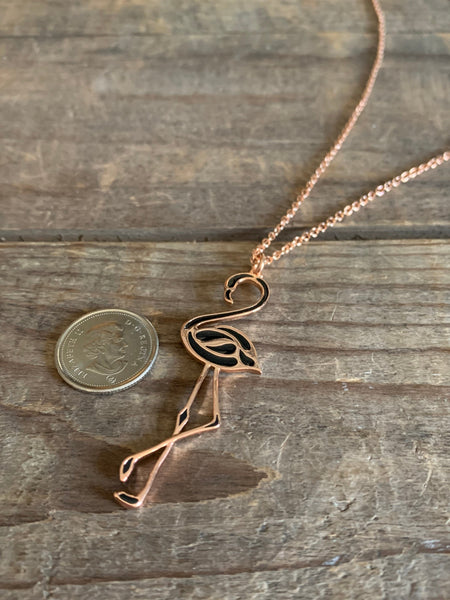 Collier flamant rose Comme un ange