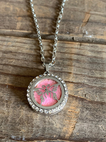 Collier diffuseur papillon aromathérapie huiles essentielles Comme un ange