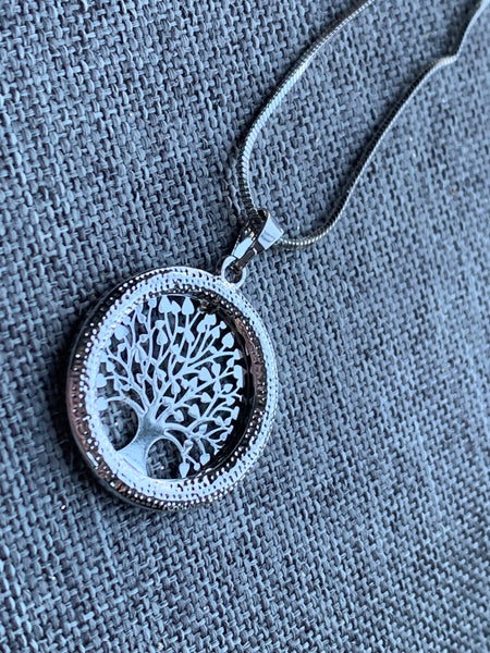 Collier breloque arbre de vie alliage de métaux argent Comme un ange