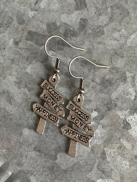 Boucles d’oreilles succes hapiness Money Comme un ange