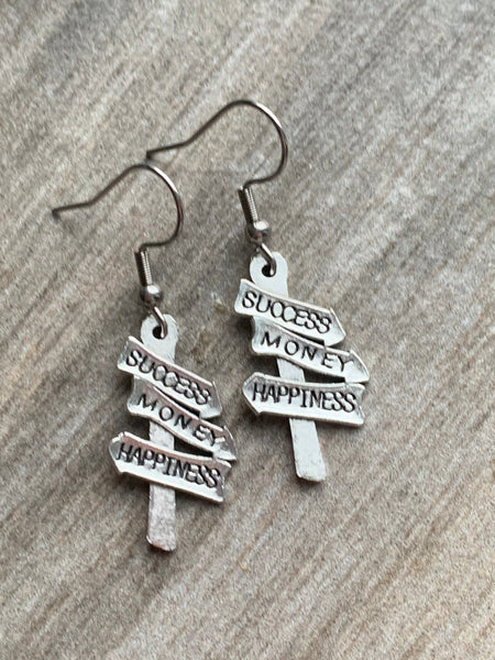 Boucles d’oreilles succes hapiness Money Comme un ange