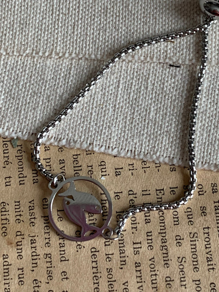 Bracelet stainless signe zodiaque poisson Comme un ange
