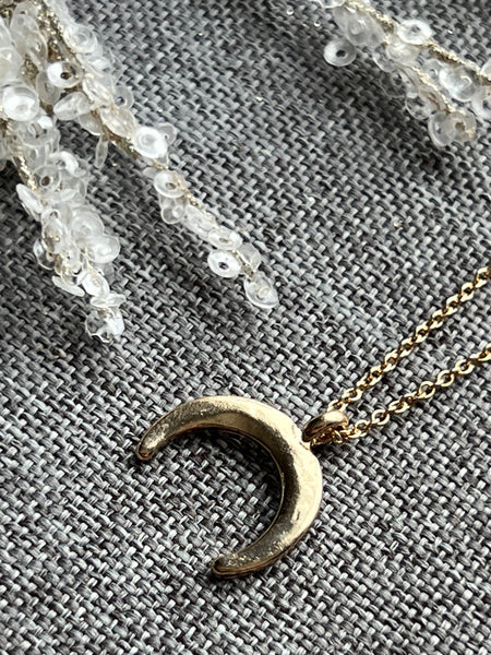 Collier croissant de lune Comme un ange