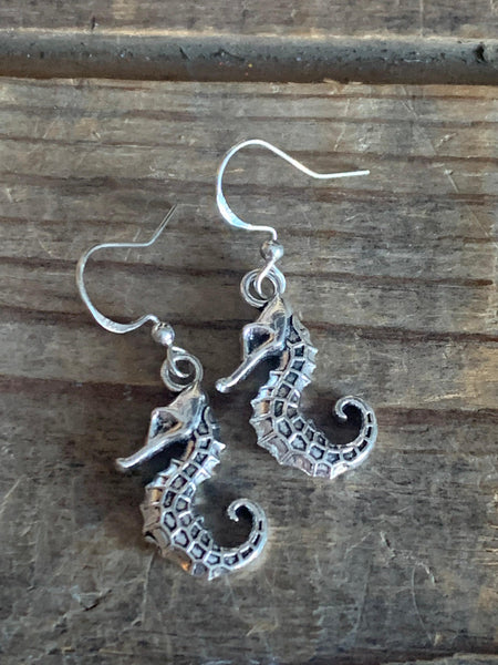 Boucles d’oreilles Hyppocampe ton argent Comme un ange
