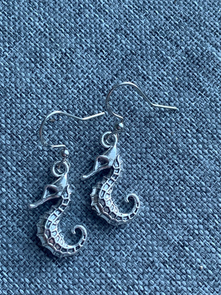 Boucles d’oreilles Hyppocampe ton argent Comme un ange