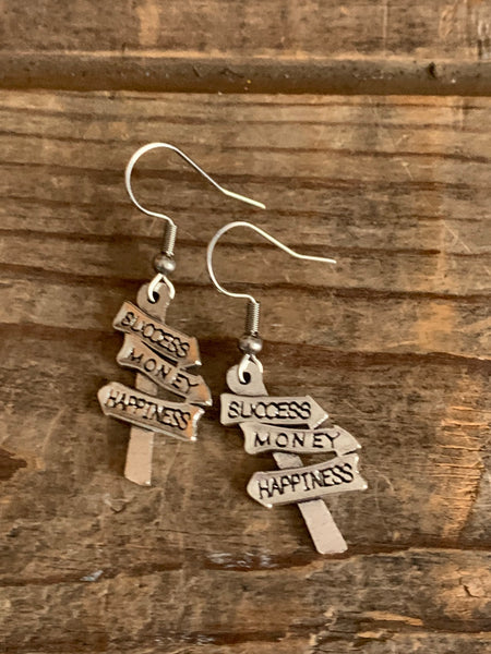 Boucles d’oreilles succes hapiness Money Comme un ange