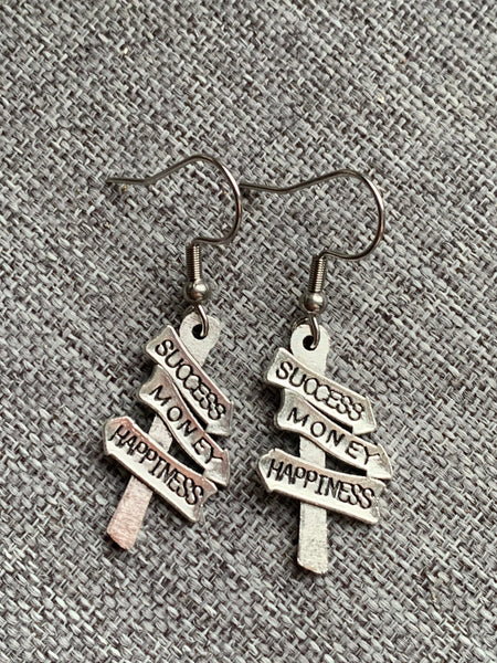 Boucles d’oreilles succes hapiness Money Comme un ange