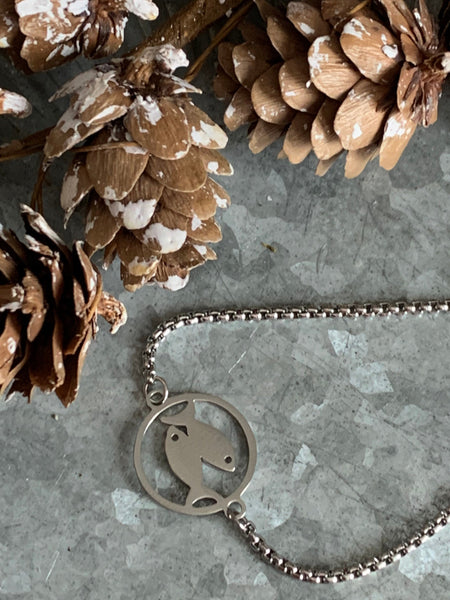 Bracelet stainless signe zodiaque poisson Comme un ange