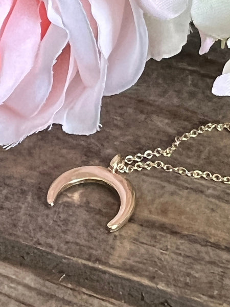 Collier croissant de lune Comme un ange
