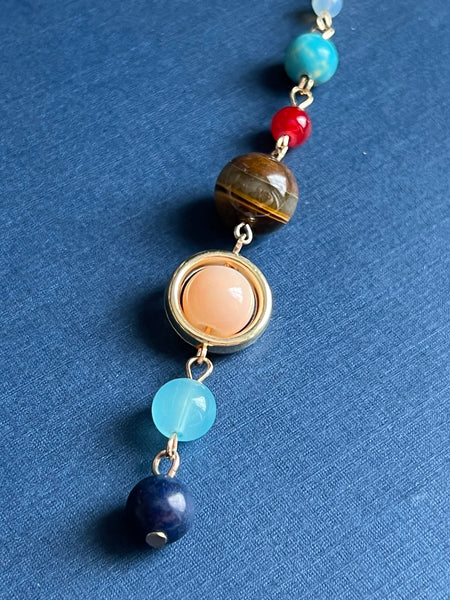Collier constellation planète multicolore Comme un ange