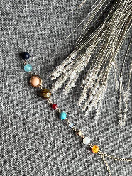 Collier constellation planète multicolore Comme un ange