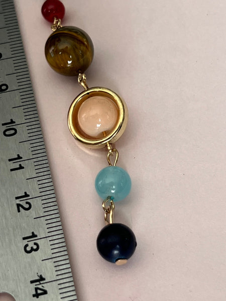 Collier constellation planète multicolore Comme un ange