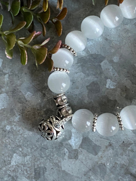 Bracelet quartz blanc Comme un ange