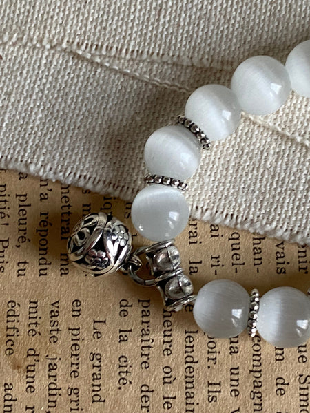 Bracelet quartz blanc Comme un ange