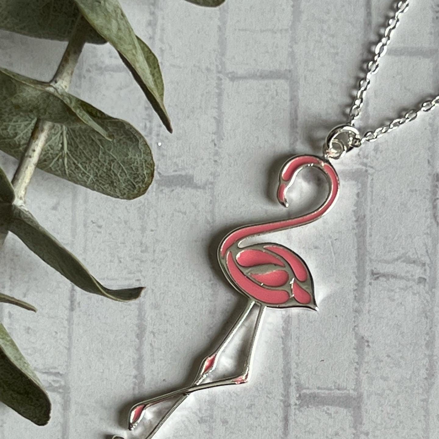Collier Flamant rose Comme un ange