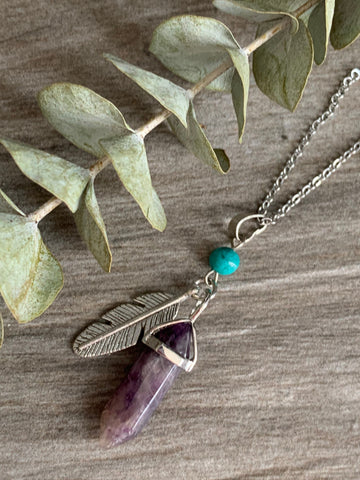 Pendule améthyste Comme un ange
