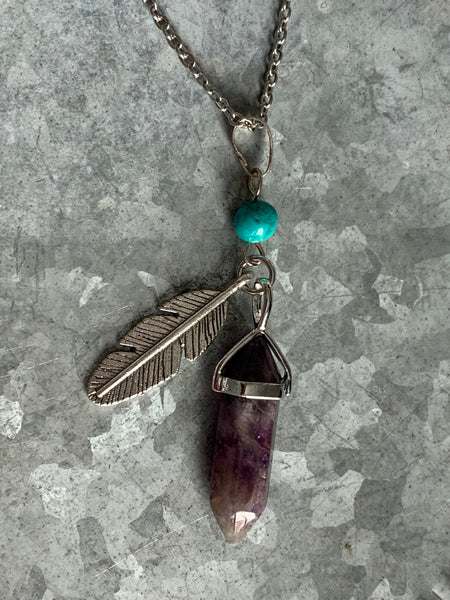 Pendule améthyste Comme un ange