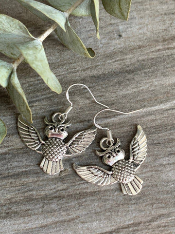 Boucles d’oreilles hiboux Comme un ange